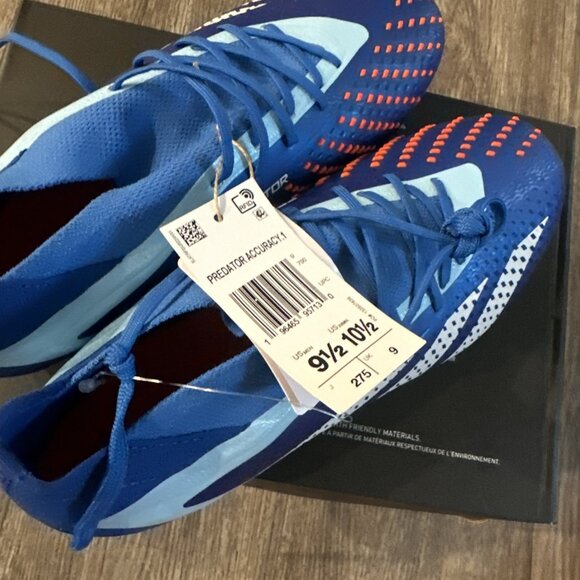 Adidas Predator Accuracy.1  FG Soccer Cleats Men’s Size 9.5  GZ0038 No Lid main image 8